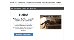 Desktop Screenshot of peckandcallgirls.com