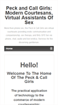 Mobile Screenshot of peckandcallgirls.com